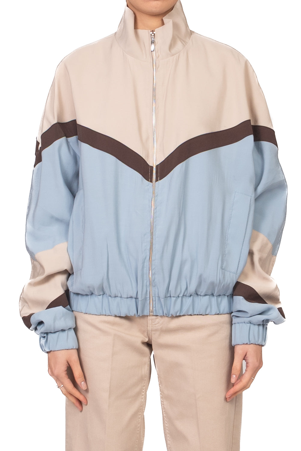 Tensione In - Bomber multicolor seta lavata Art. 26B4568