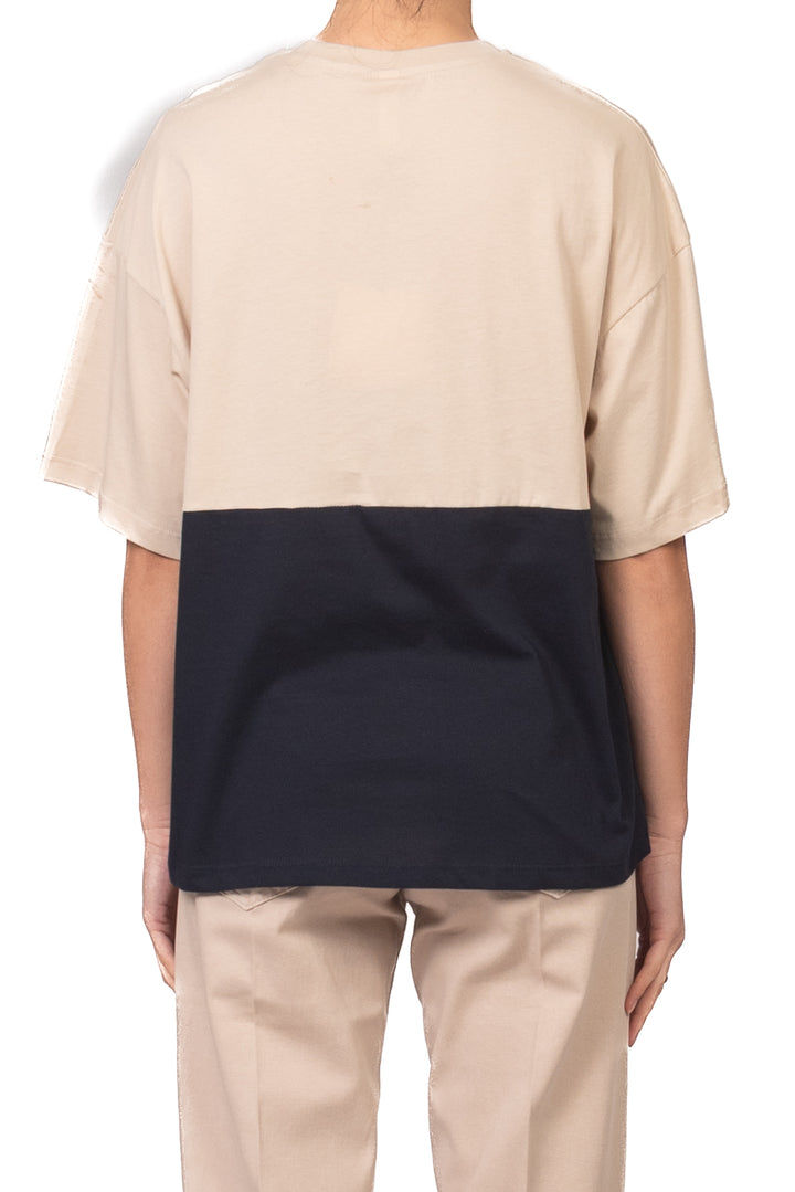 Tensione In - T-shirt serafino bicolore Art. 26M4726
