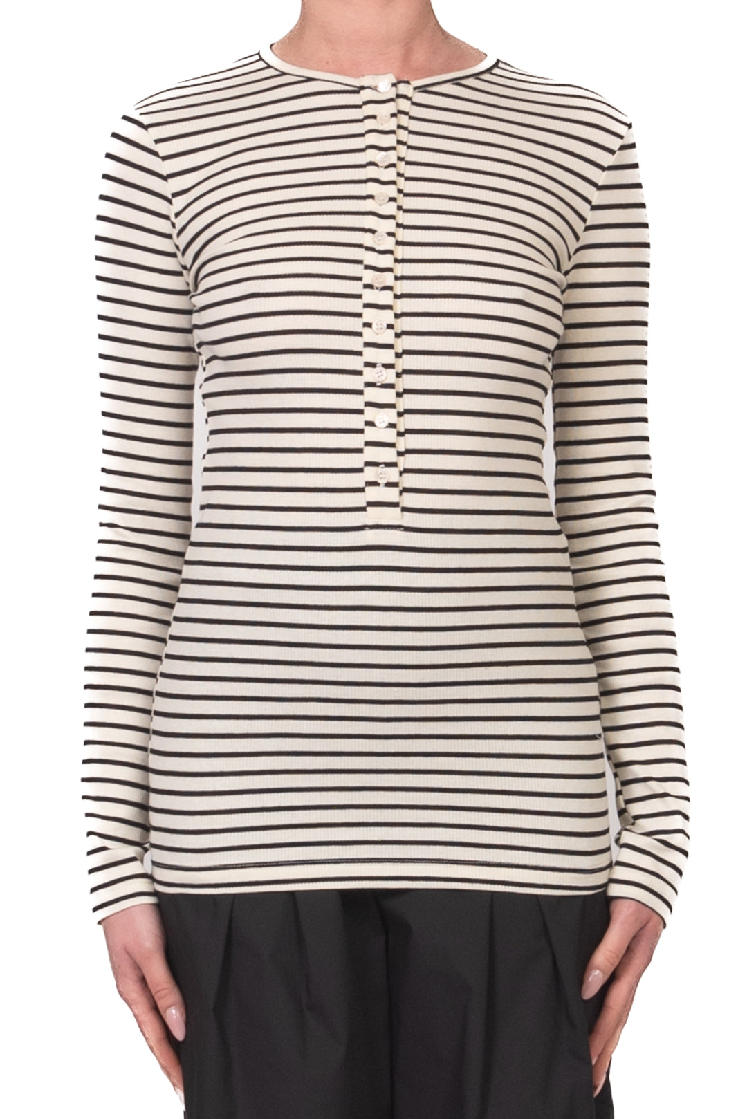 Vicolo - T-Shirt serafino rigata Art. UAB0206