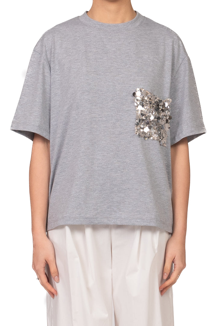 Tensione In - T-shirt tasca paillettes Art. PE260112