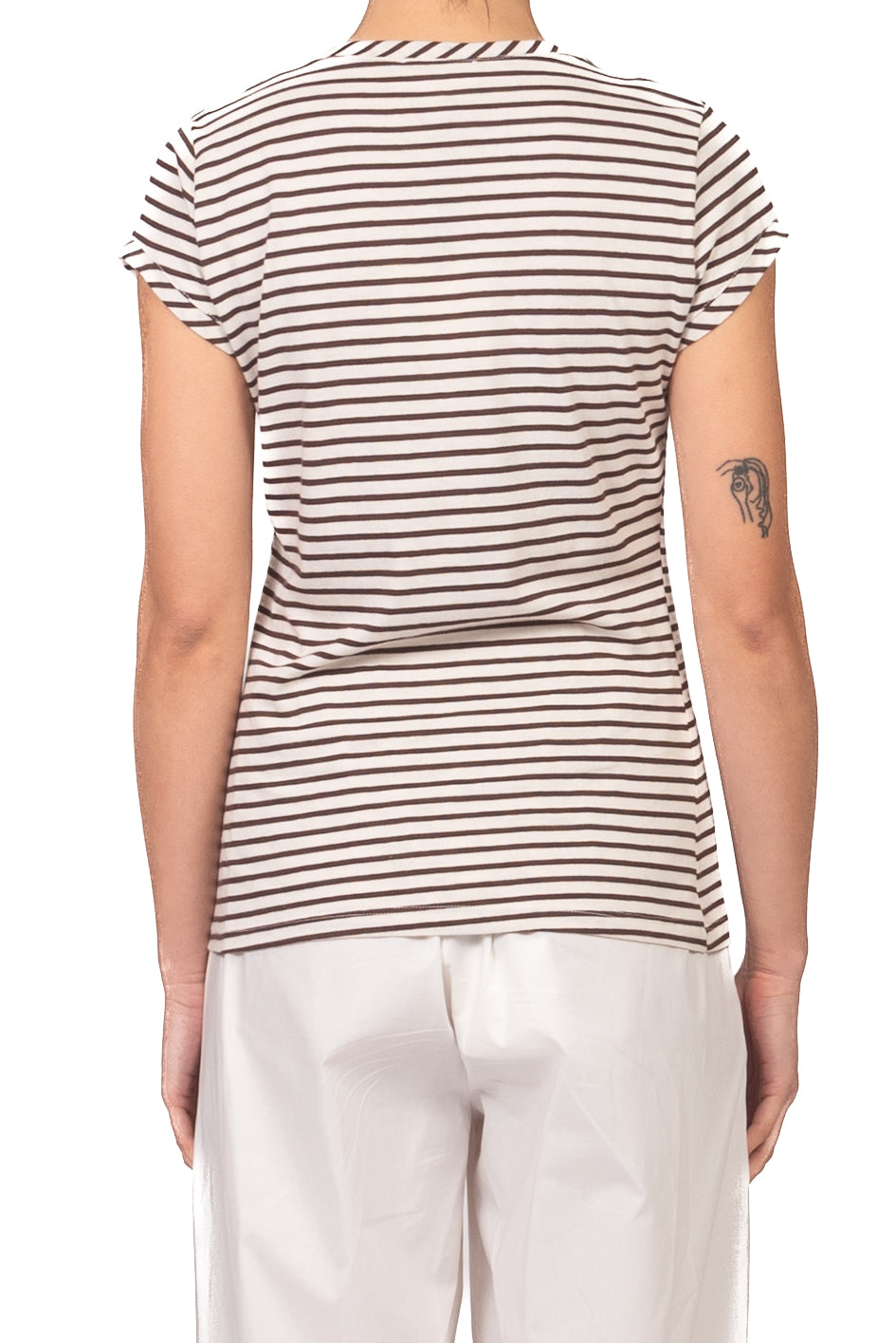 Vicolo - T-shirt serafino rigata Art. UAB0317