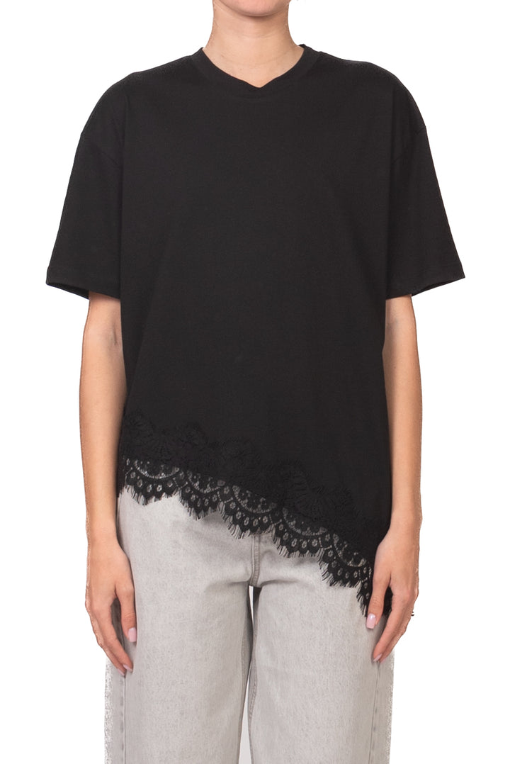 Vicolo - T-shirt asimmetrica con pizzo Art. RAB0598