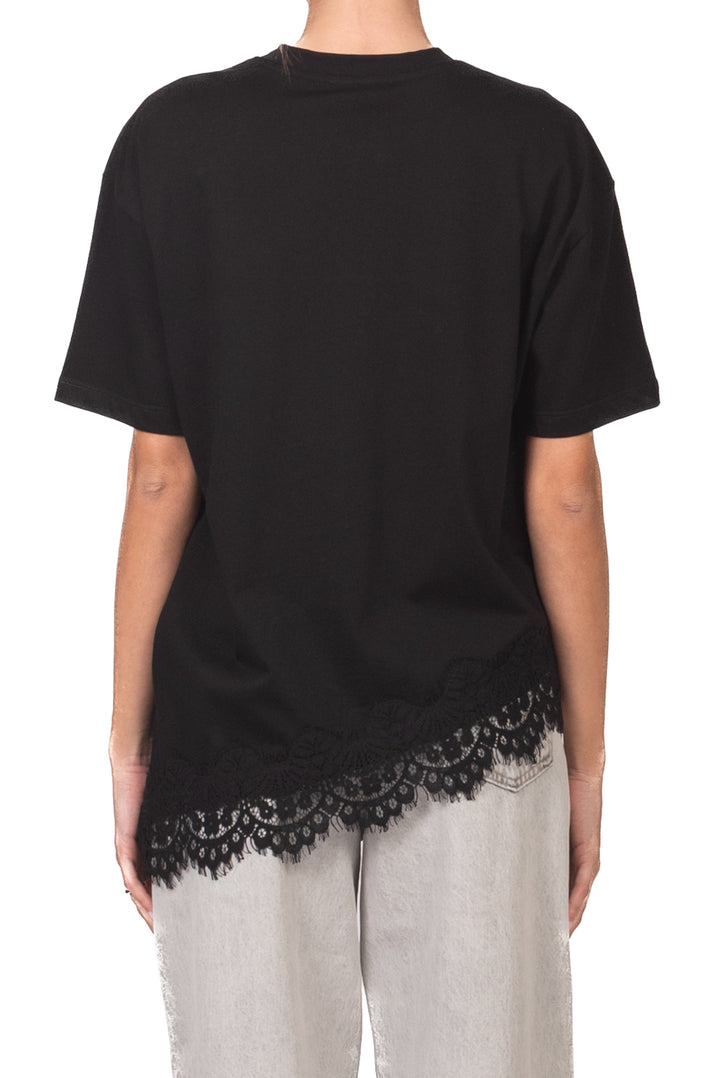 Vicolo - T-shirt asimmetrica con pizzo Art. RAB0598