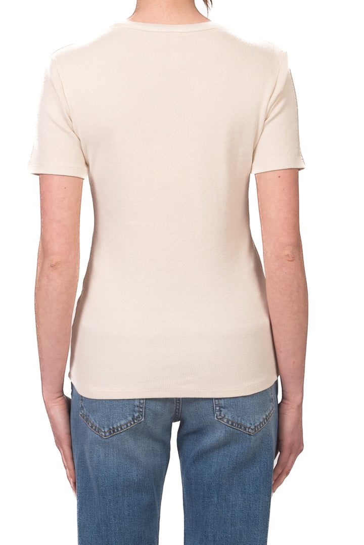 Tensione In - T-shirt serafino a costine Art. 21006