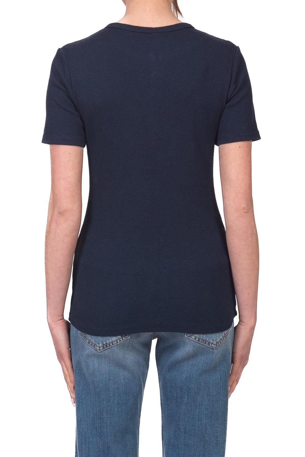 Tensione In - T-shirt serafino a costine Art. 21006