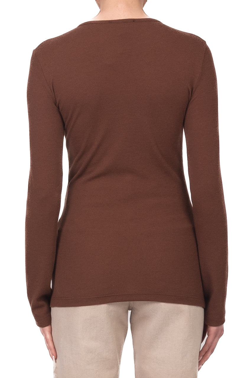 Vicolo - T-Shirt serafino a costine Art. UAB0073