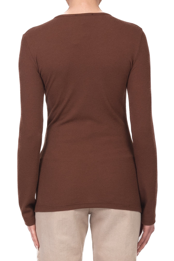 Vicolo - T-Shirt serafino a costine Art. UAB0073