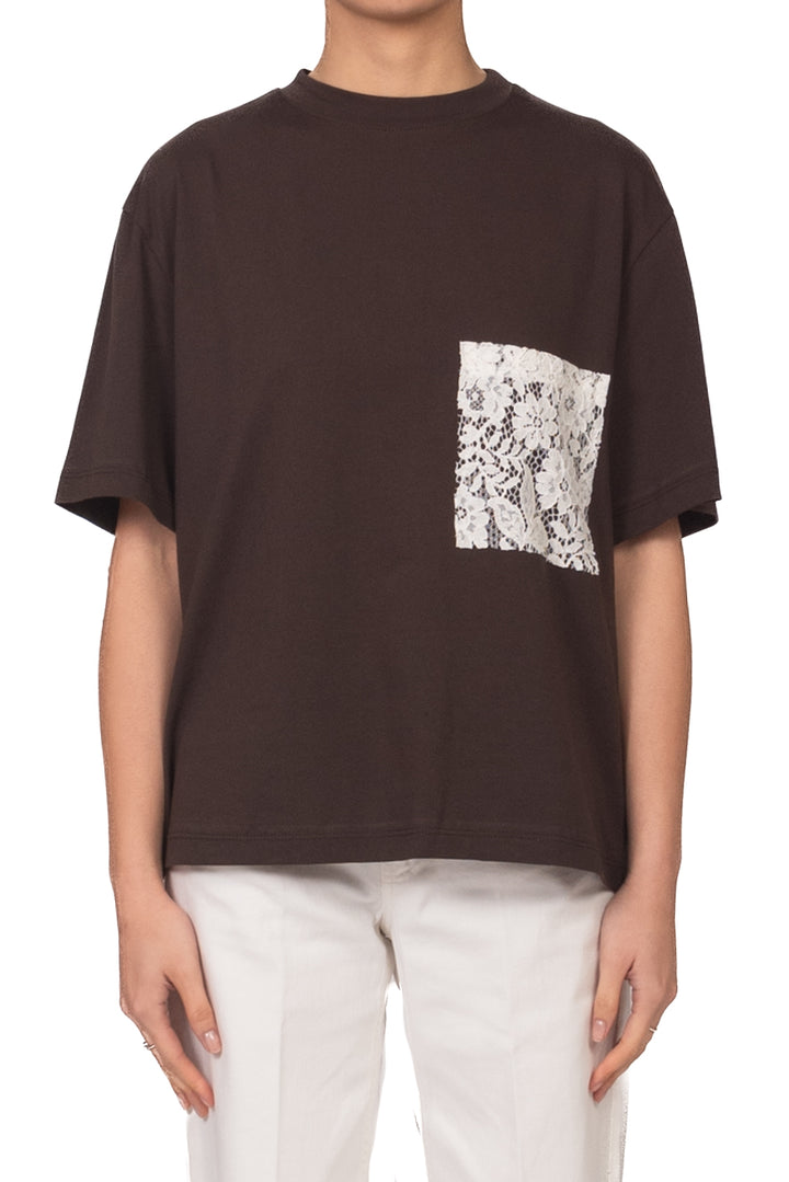 Tensione In - T-shirt taschino pizzo Art. PE260171