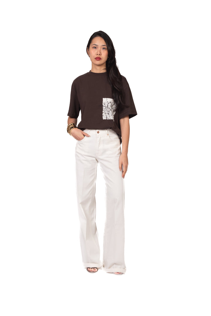 Tensione In - T-shirt taschino pizzo Art. PE260171