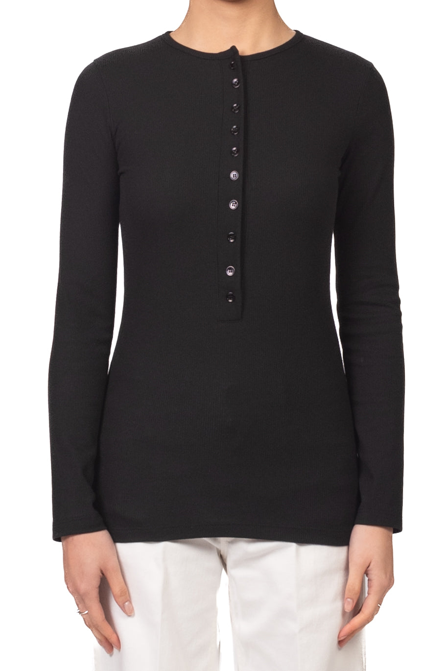Vicolo - T-Shirt serafino a costine Art. UAB0073