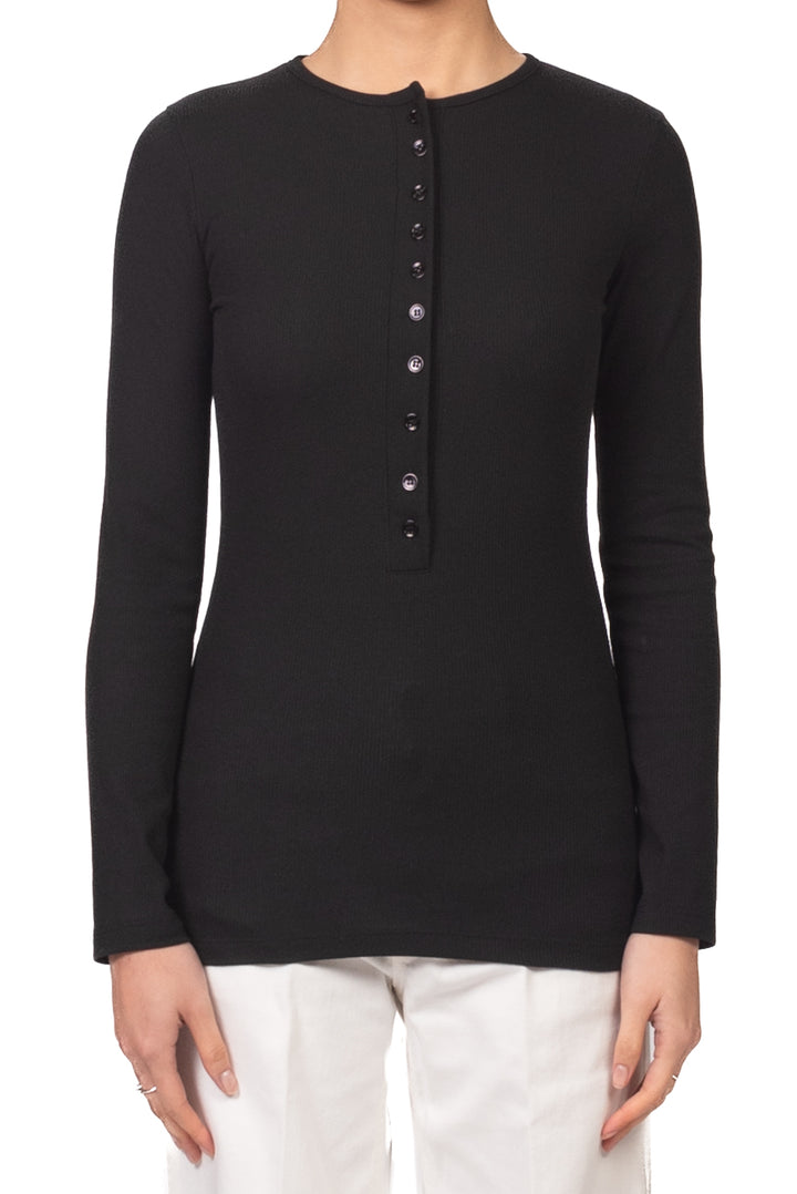 Vicolo - T-Shirt serafino a costine Art. UAB0073
