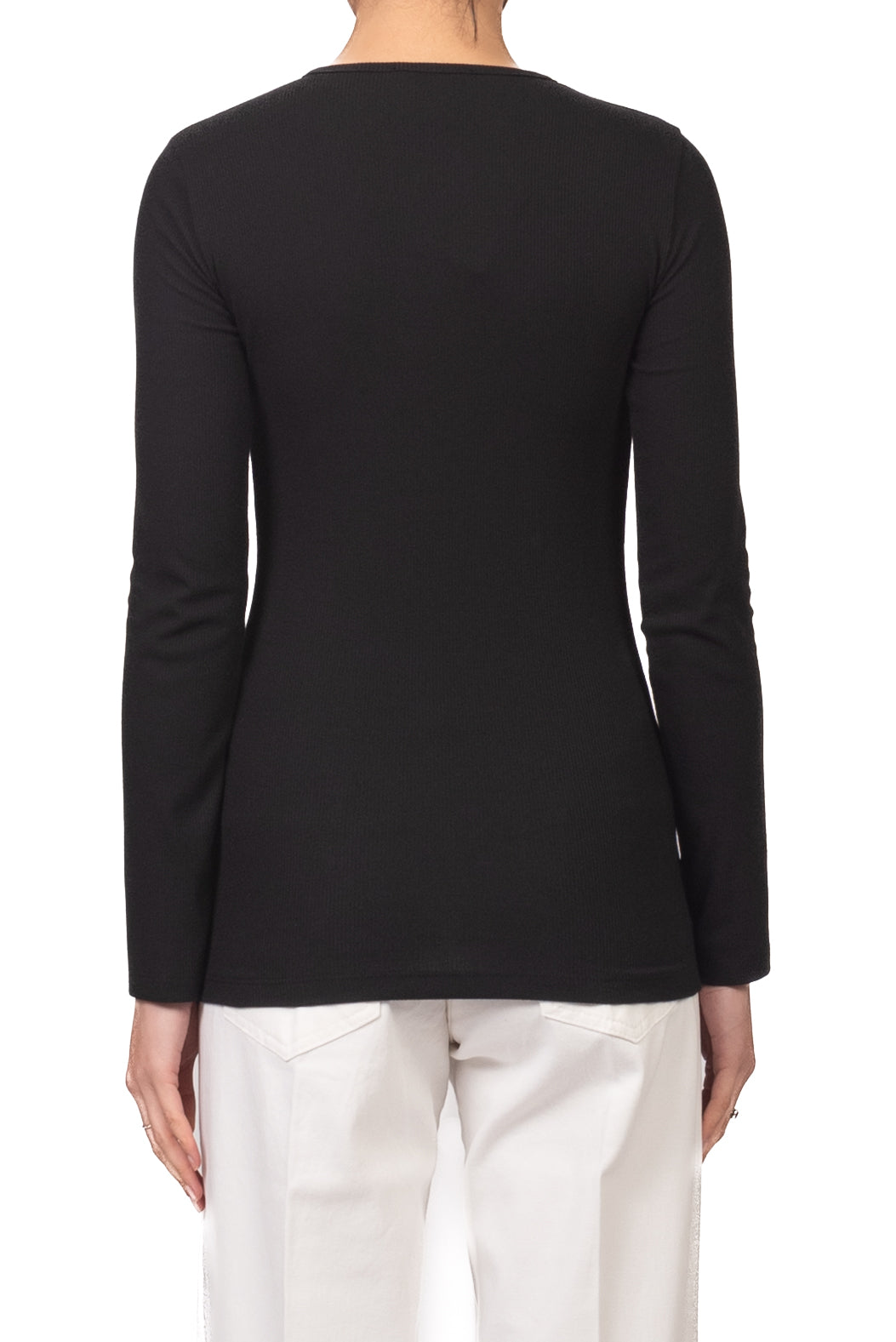 Vicolo - T-Shirt serafino a costine Art. UAB0073