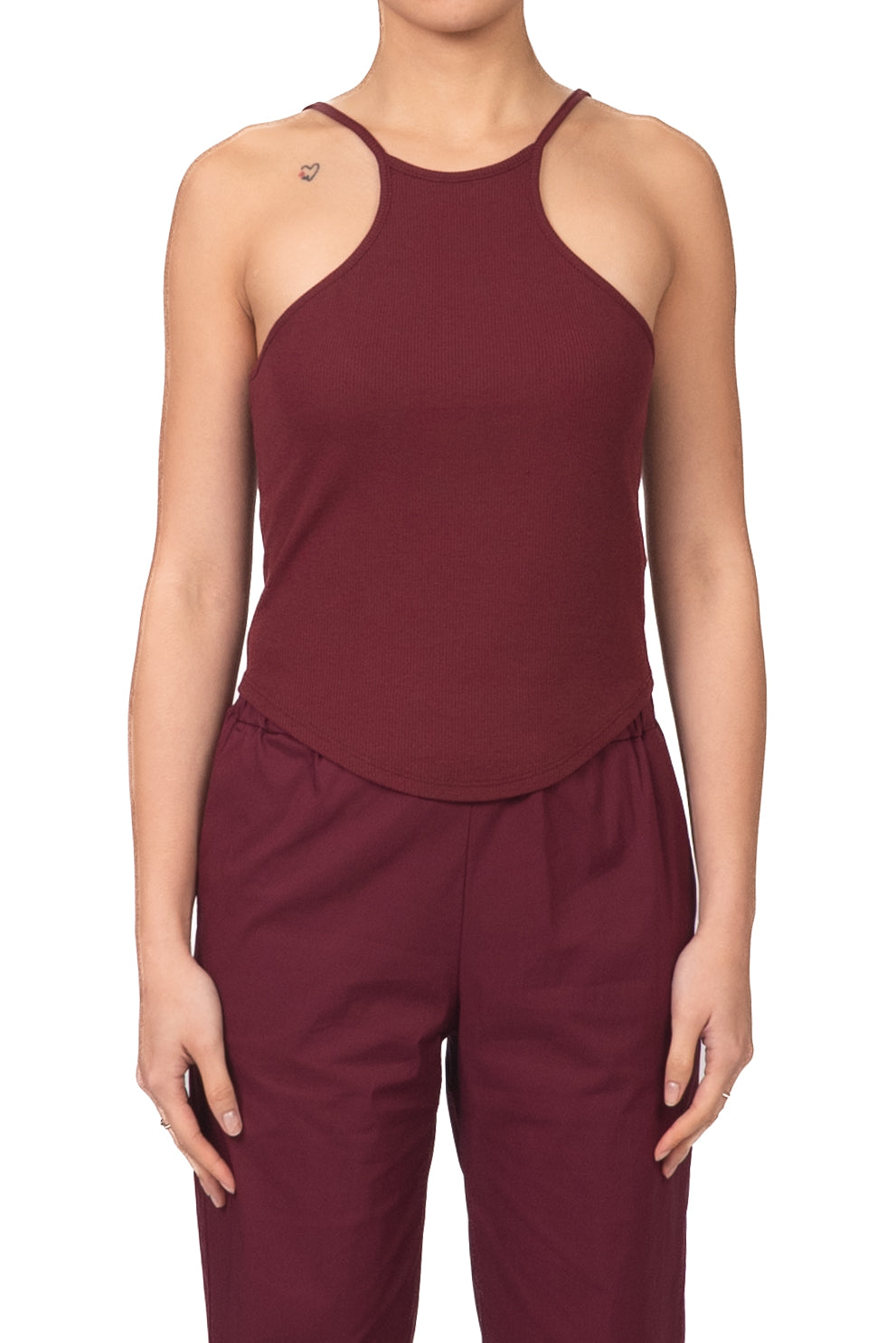 Vicolo - Top costine scollo americano Art. UAB0303