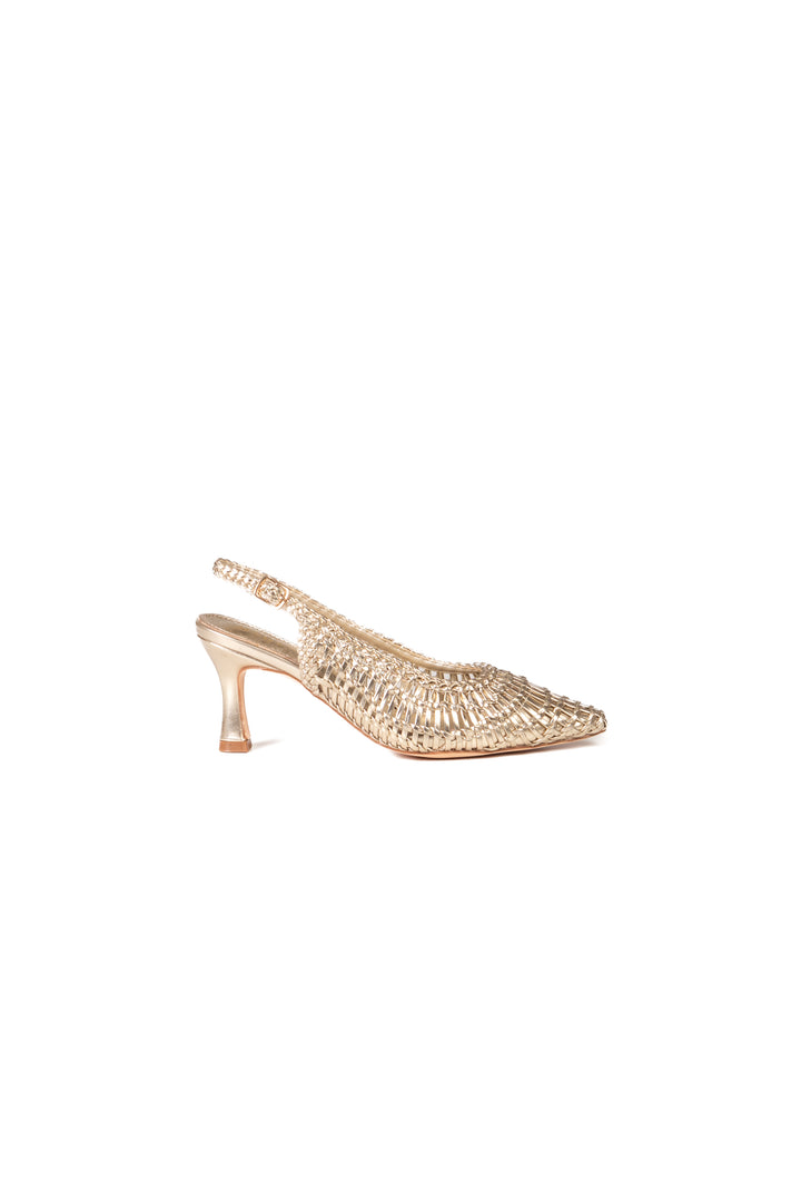 Ovyé - Slingback laminata traforata Art. GD403