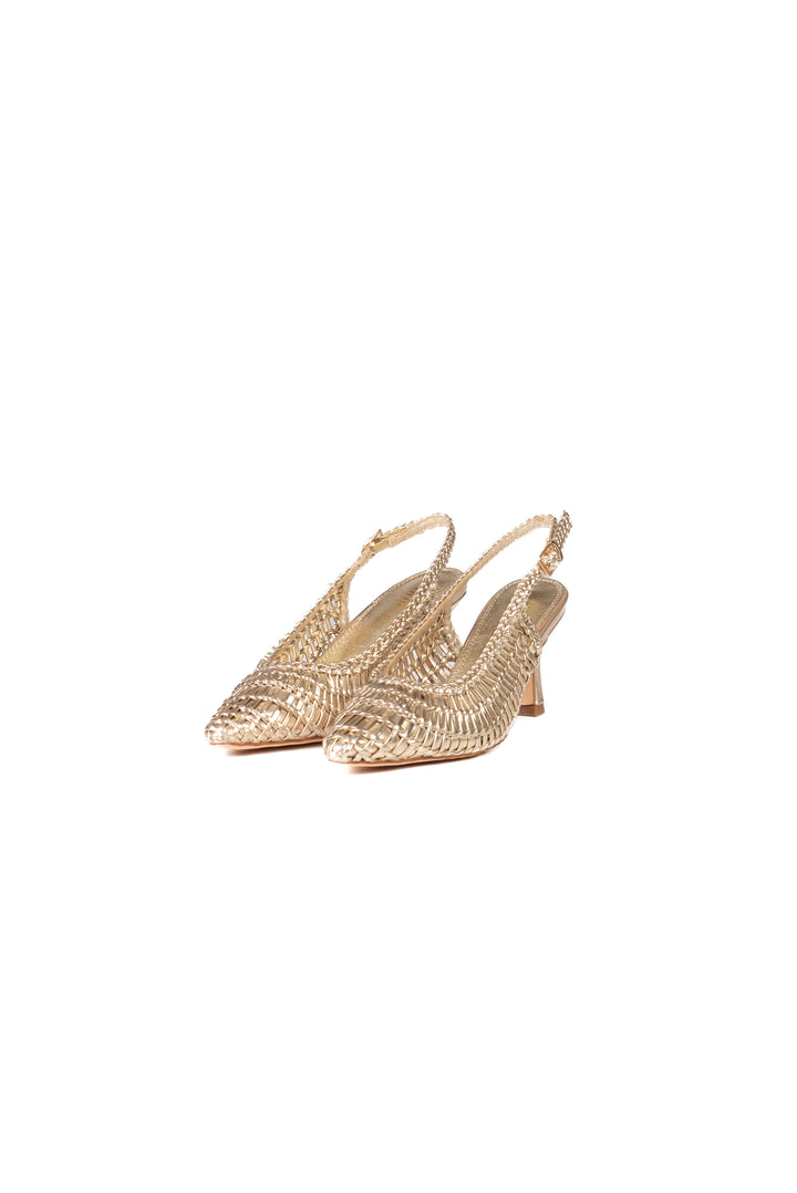 Ovyé - Slingback laminata traforata Art. GD403