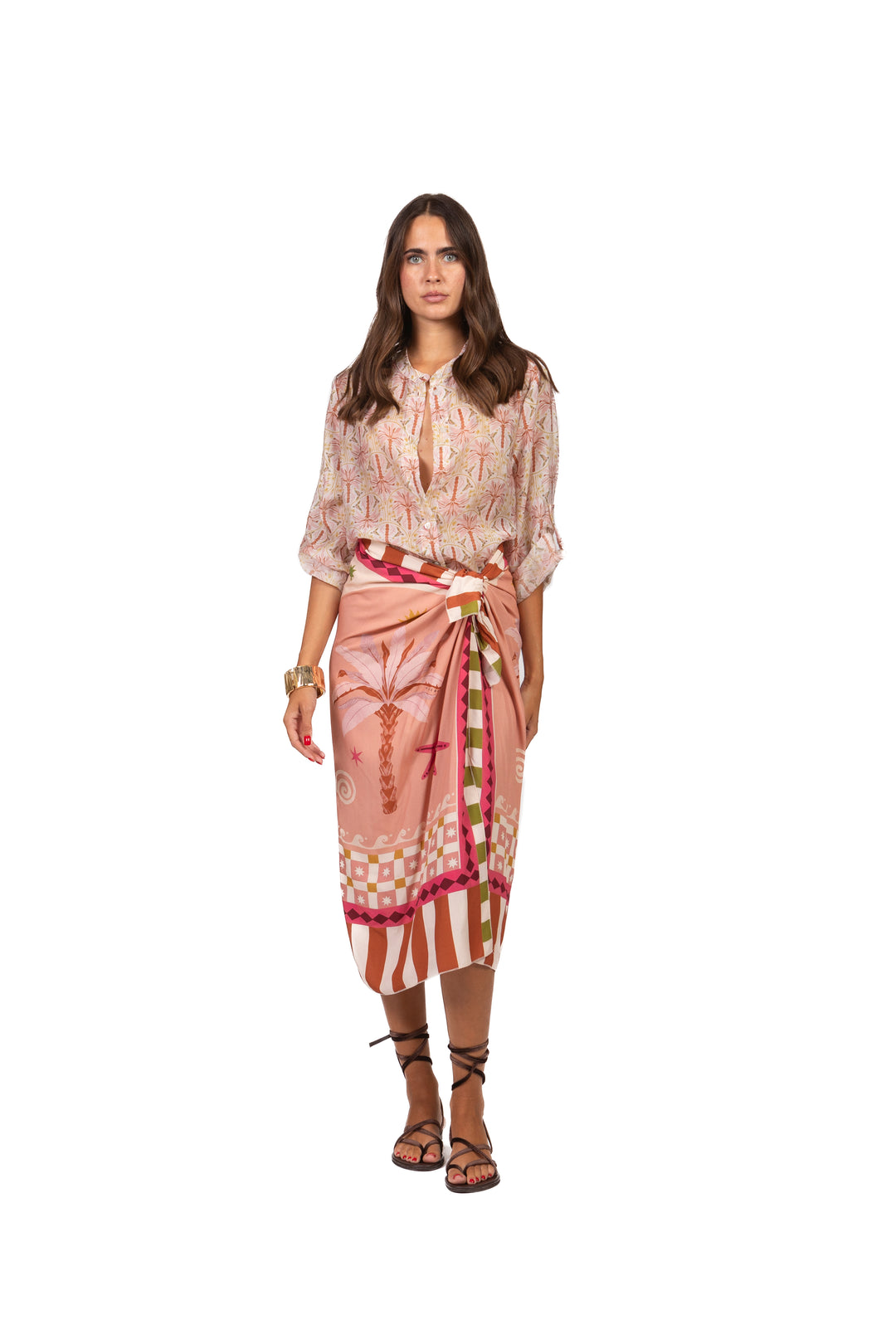Have One - Camicia in mussola fantasia palme Art. CVS-Q508