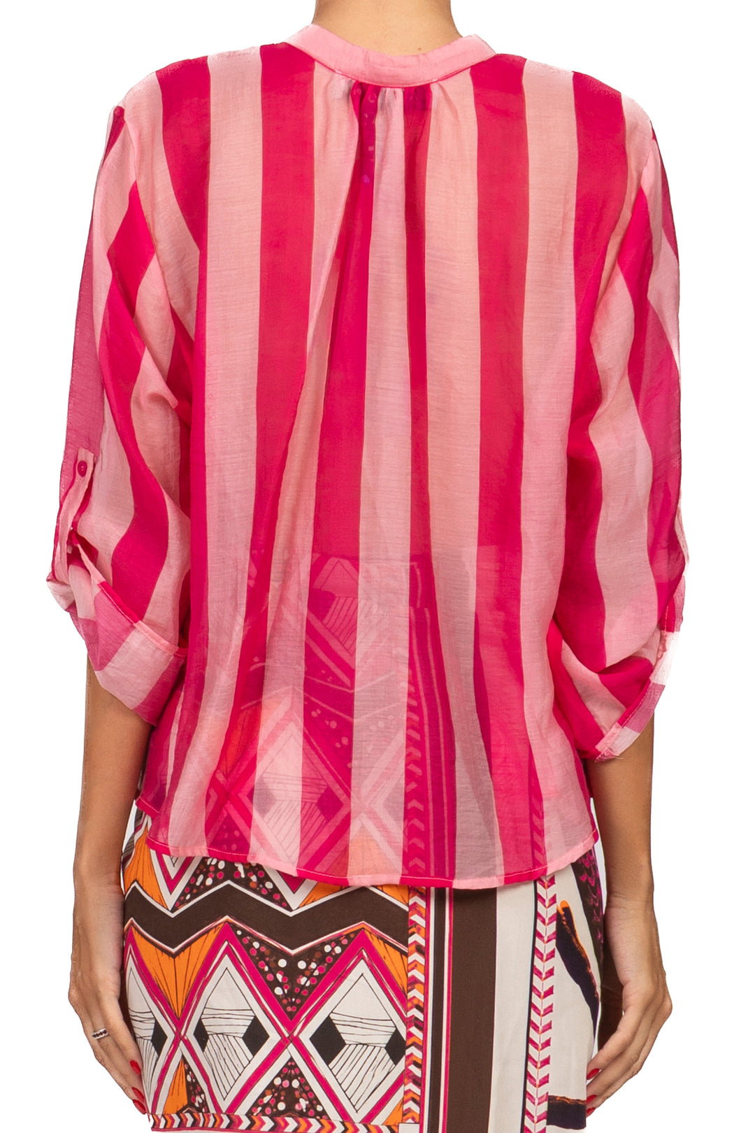 Have One - Camicia rigata collo coreano Art. CVS-Q422