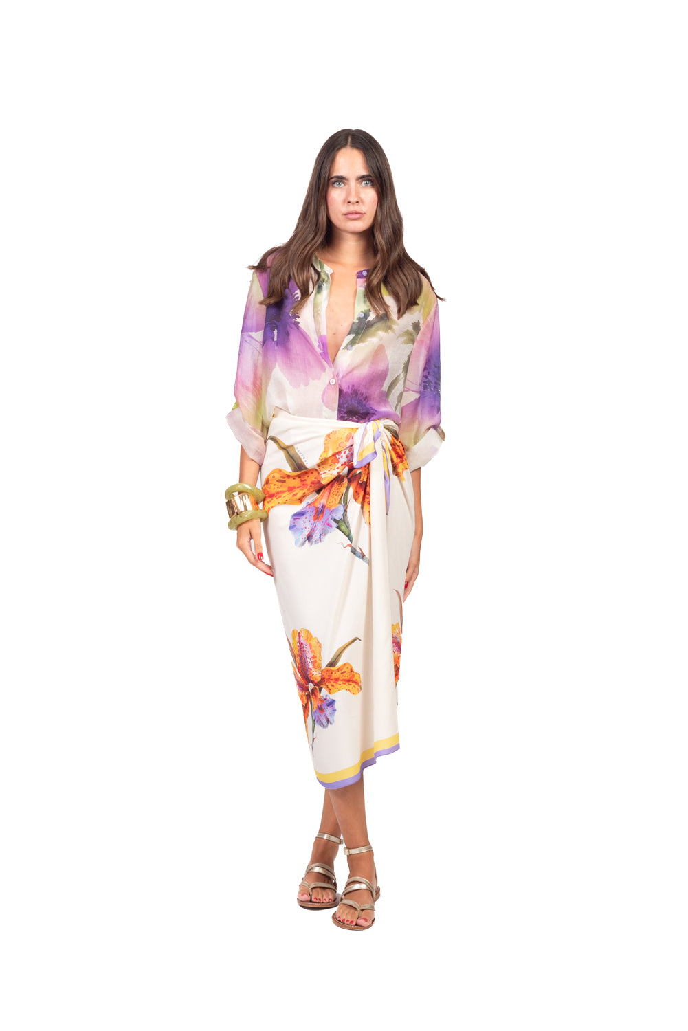 Have One - Camicia in mussola fantasia floreale  Art. CVS-Q503