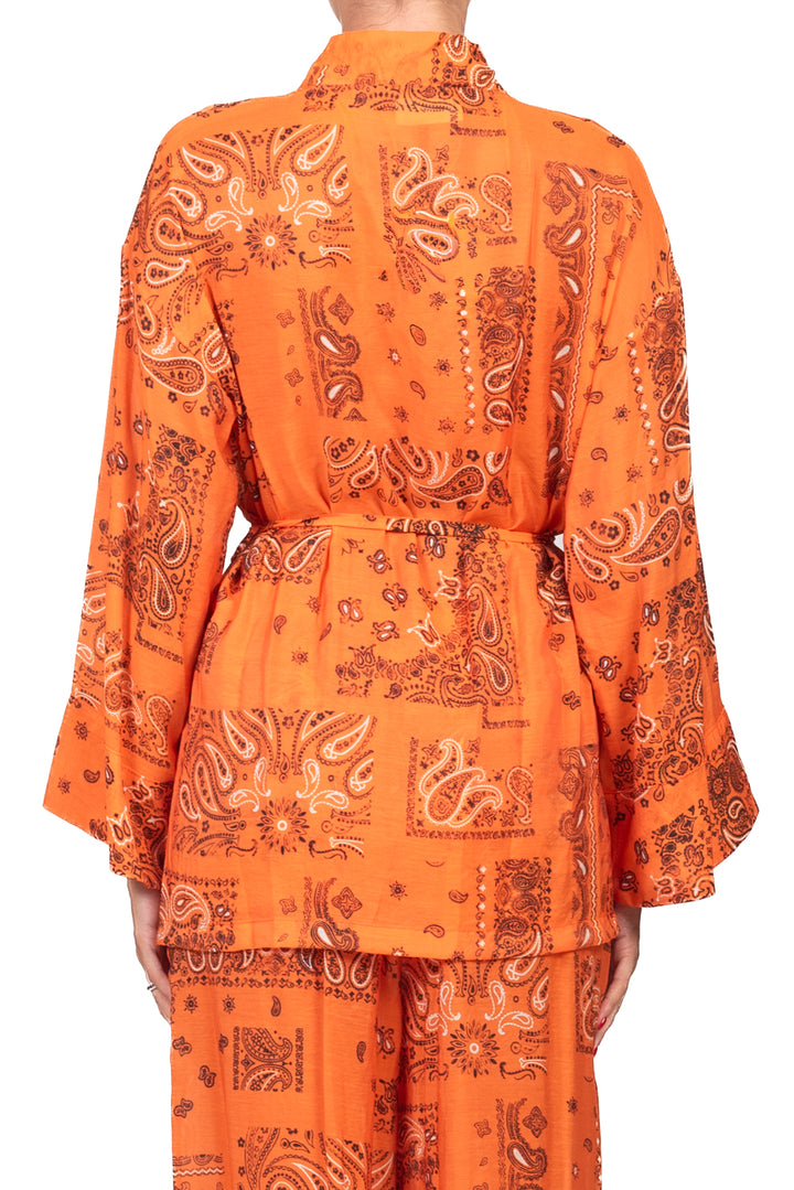 Vicolo - Completo kimono e pantalone palazzo fantasia bandana Art. TAB3414