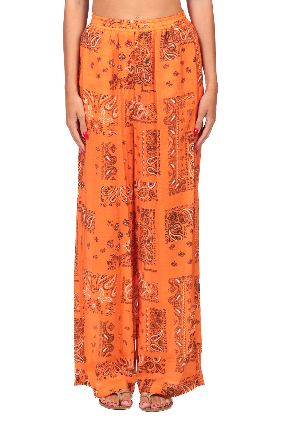 Vicolo - Completo kimono e pantalone palazzo fantasia bandana Art. TAB3414