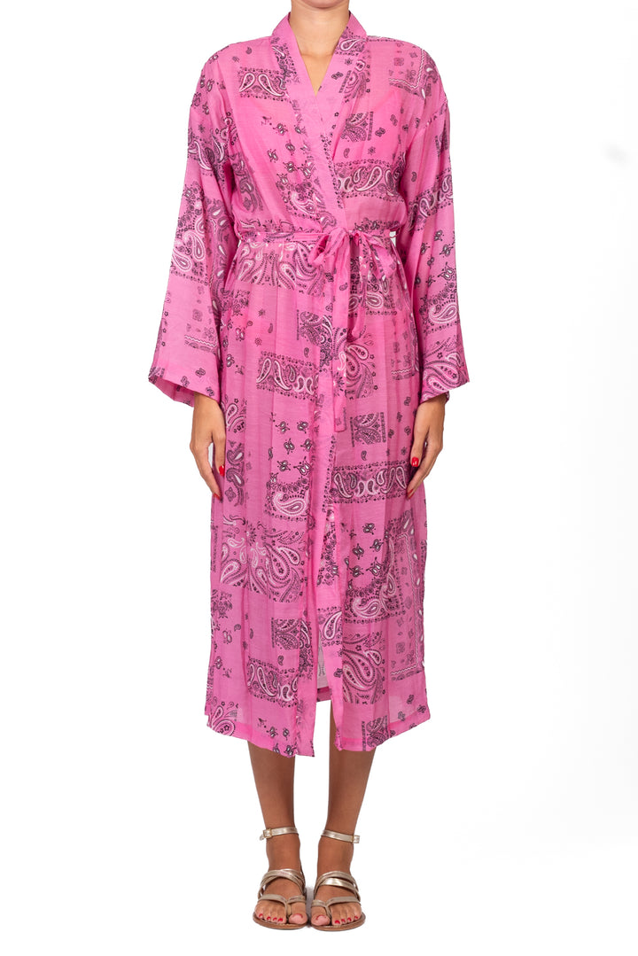 Vicolo - Kimono lungo stampa bandana Art. TAB3366