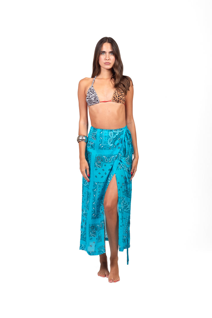 Vicolo - Set costume e gonna pareo stampa bandana Art. TAB3417