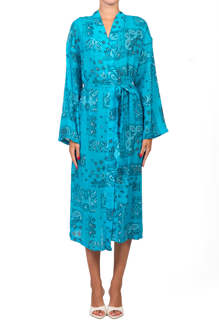 Vicolo - Kimono lungo stampa bandana Art. TAB3366
