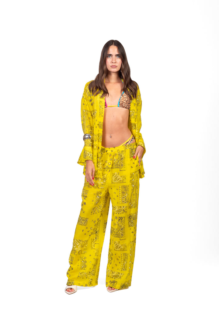 Vicolo - Completo kimono e pantalone palazzo fantasia bandana Art. TAB3414