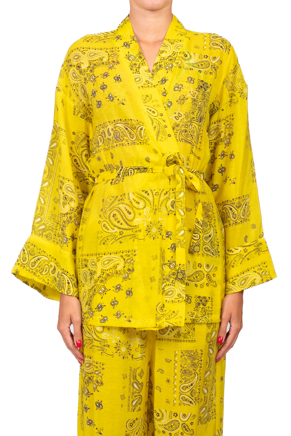 Vicolo - Completo kimono e pantalone palazzo fantasia bandana Art. TAB3414