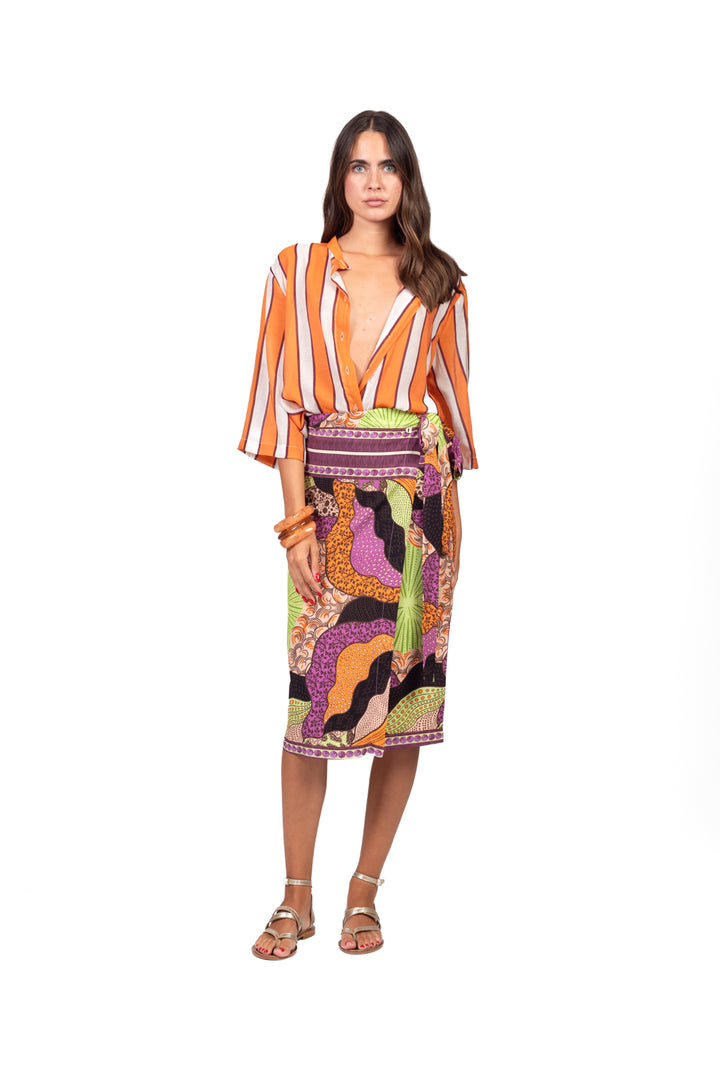 Dixie - Camicia mussola rigata Art. CFRN1JZ