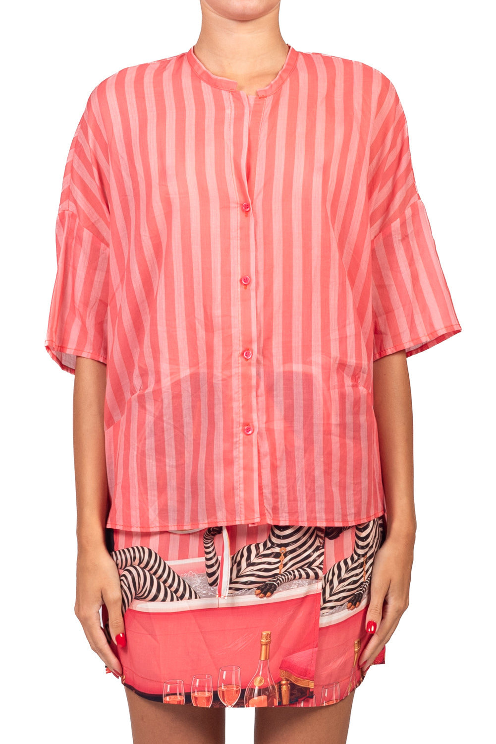 Vicolo - Camicia in mussola rigata Art. TAB3437