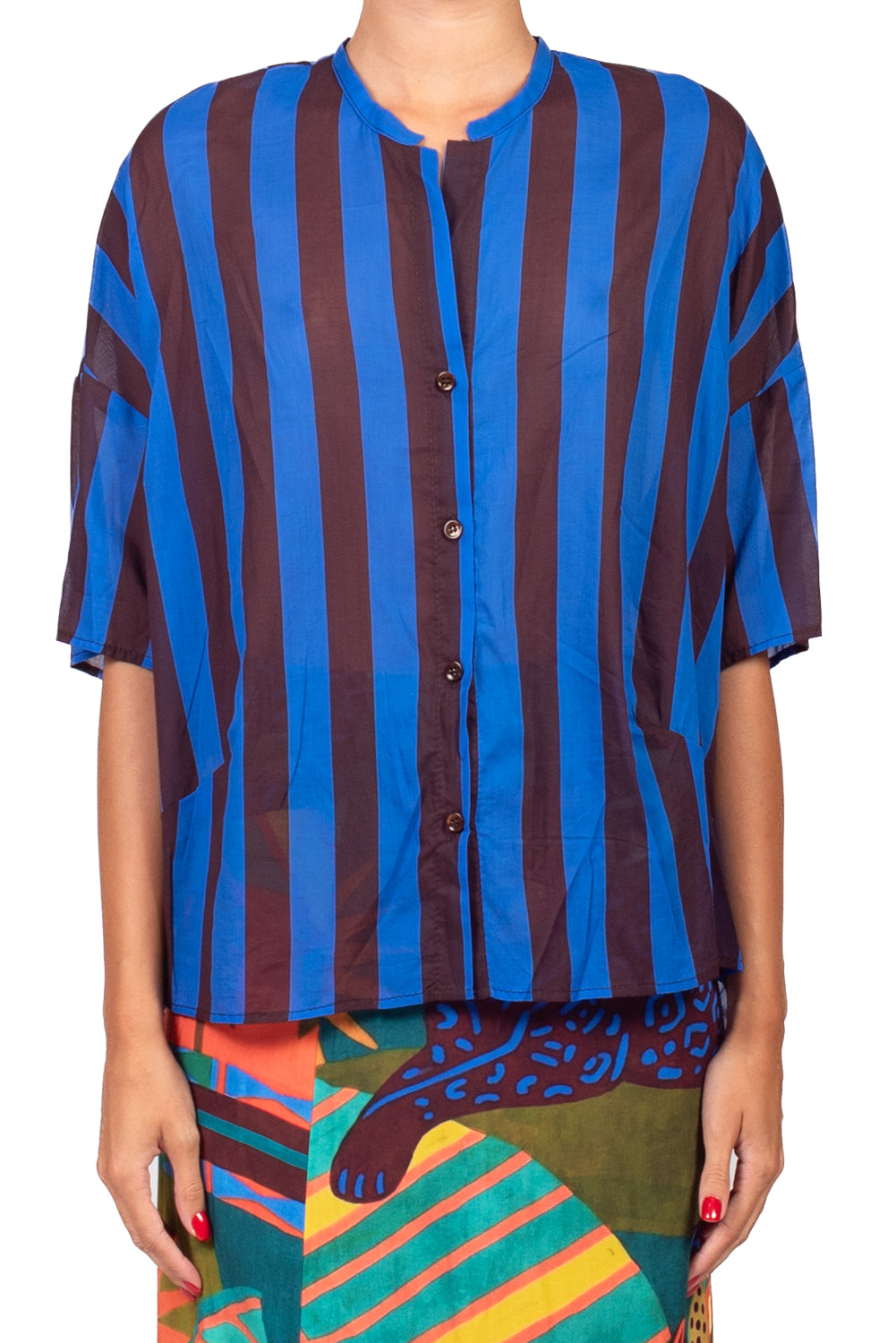 Vicolo - Camicia in mussola rigata Art. TAB3435