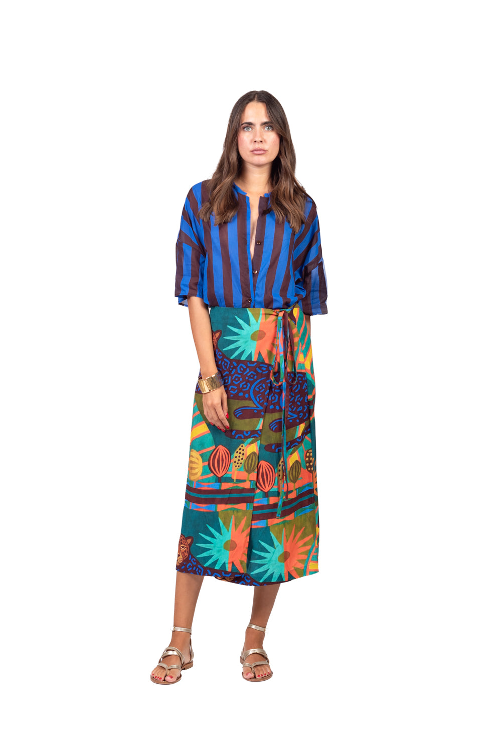 Vicolo - Camicia in mussola rigata Art. TAB3435
