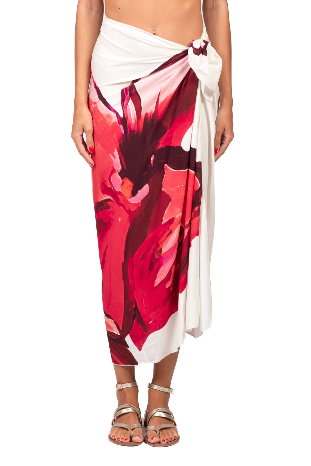 Tensione In - Gonna pareo lunga  stampa fiore Art. PE260516
