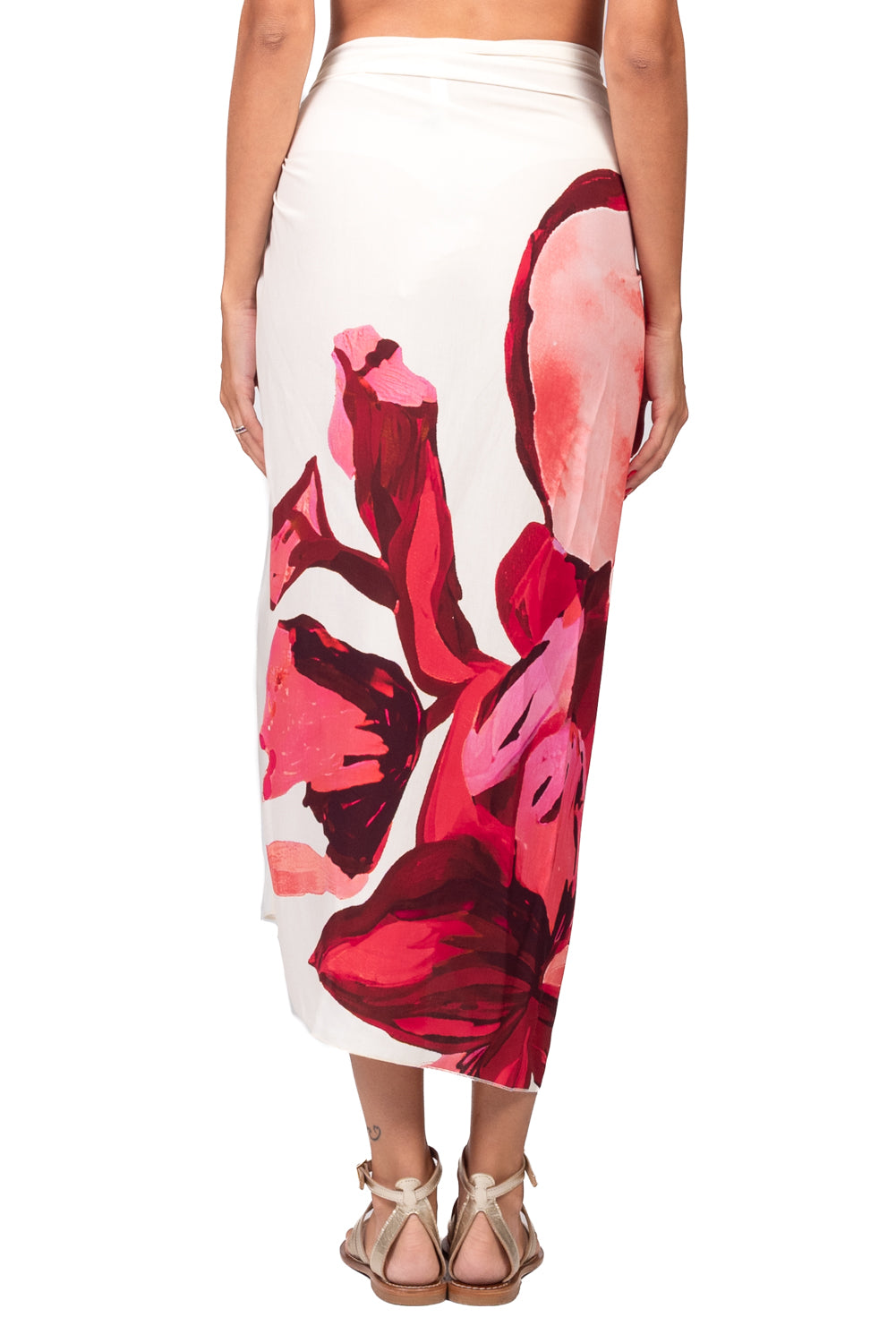 Tensione In - Gonna pareo lunga  stampa fiore Art. PE260516