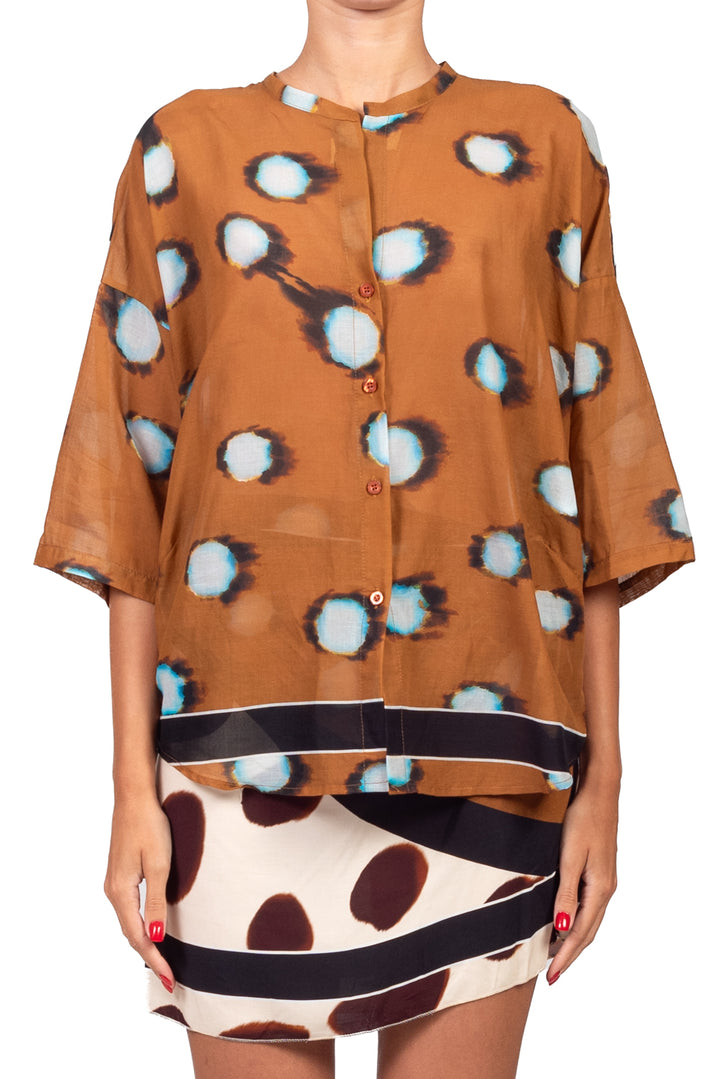 Tensione In - Camicia mussola fantasia Art. PE260444