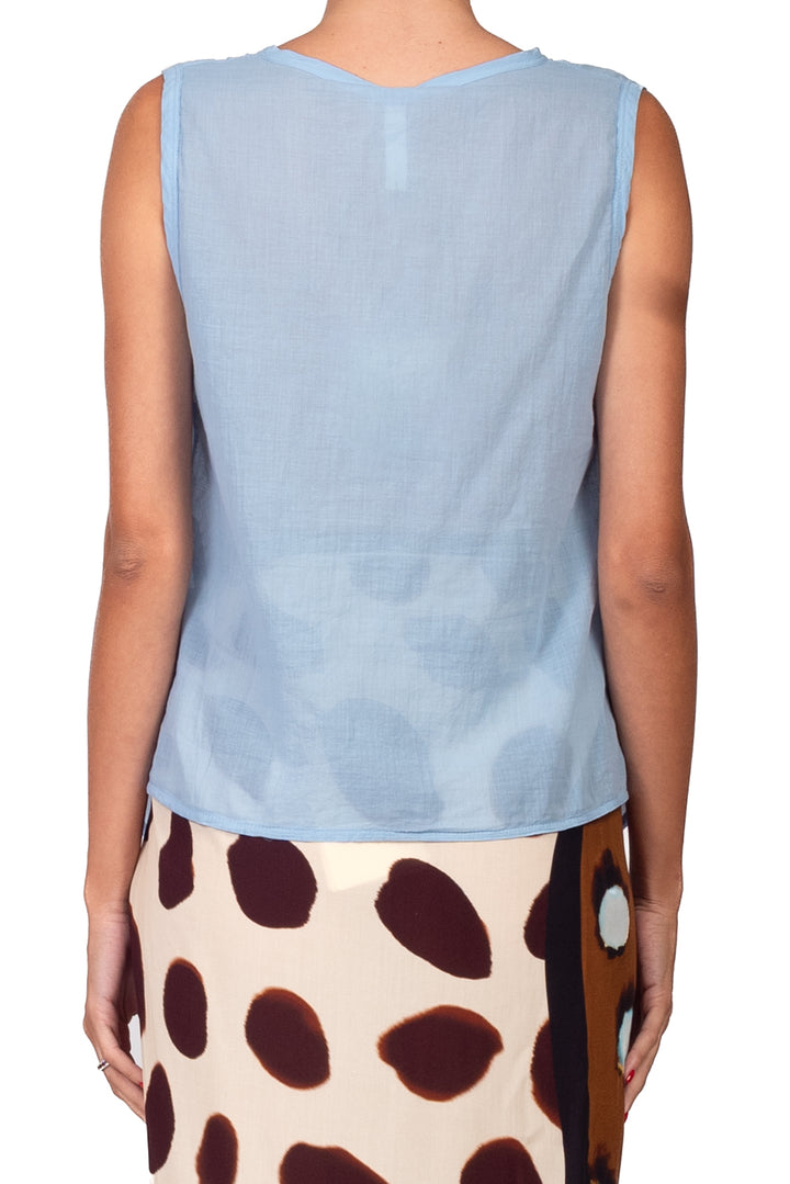 Tensione in - Camicia smanicata in mussola Art. F9140C35RPE26