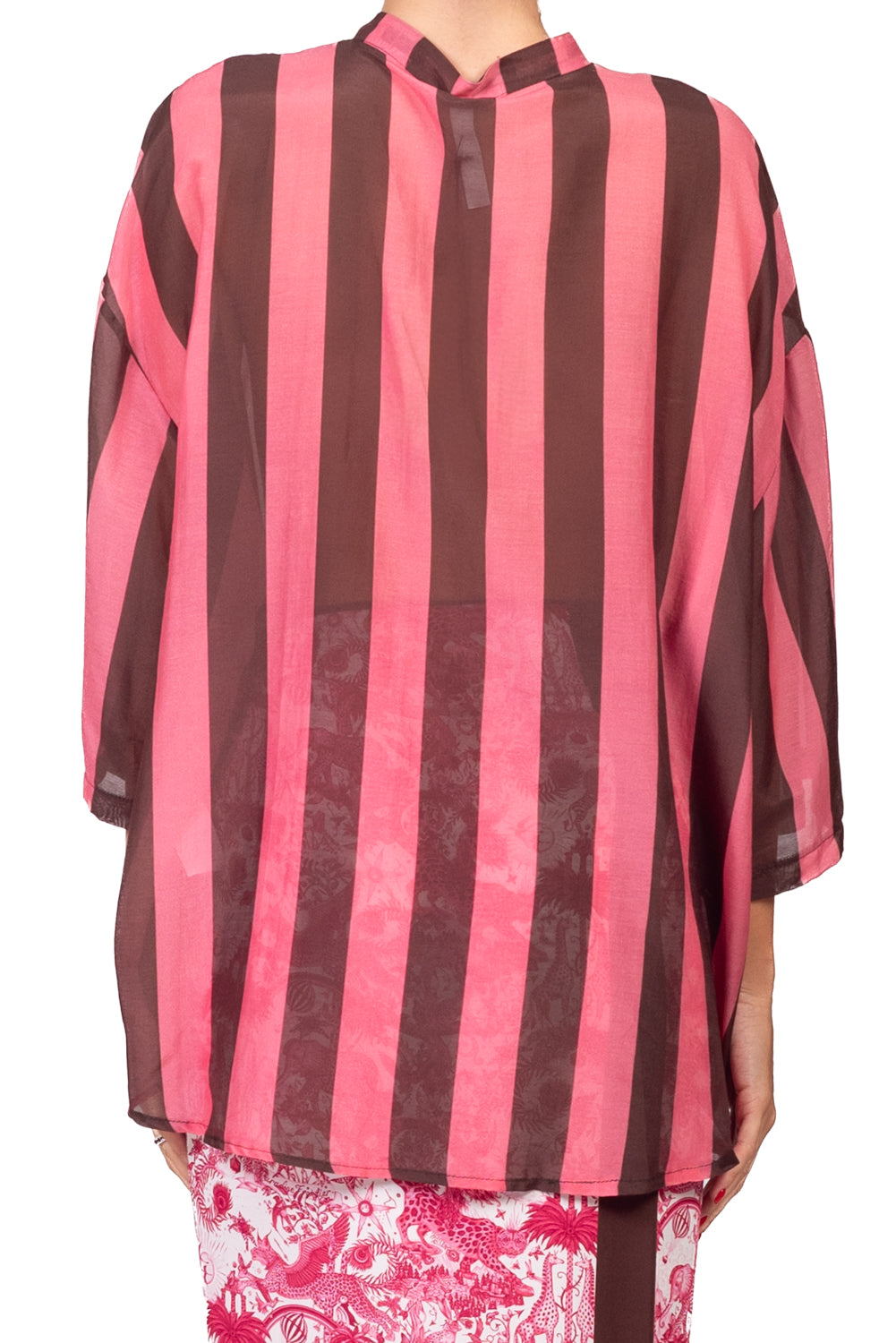 Tensione In - Camicia in mussola  rigata  Art. 40002