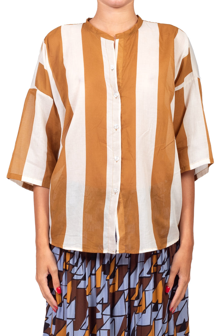 Tensione in - Camicia in mussola rigata Art. PE260556