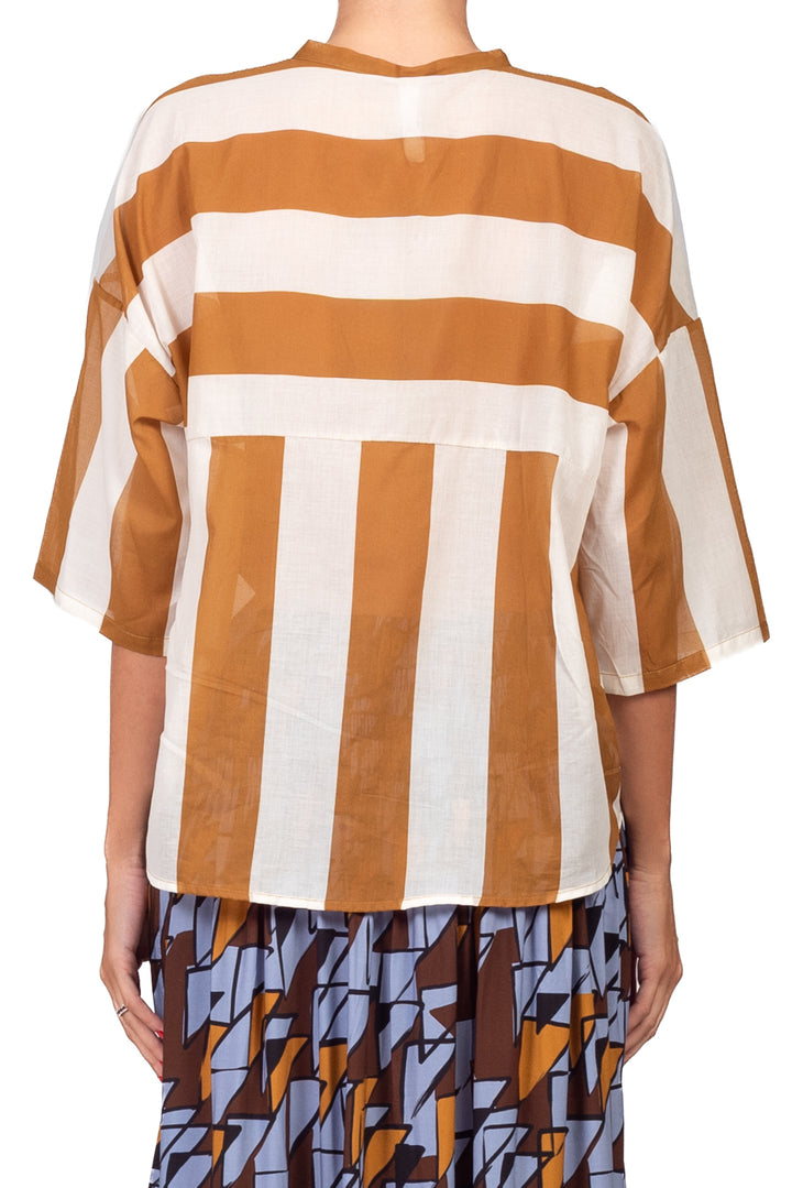 Tensione in - Camicia in mussola rigata Art. PE260556