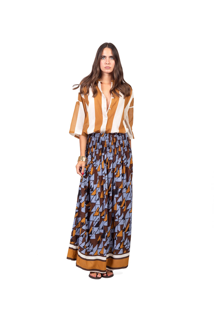 Tensione in - Camicia in mussola rigata Art. PE260556