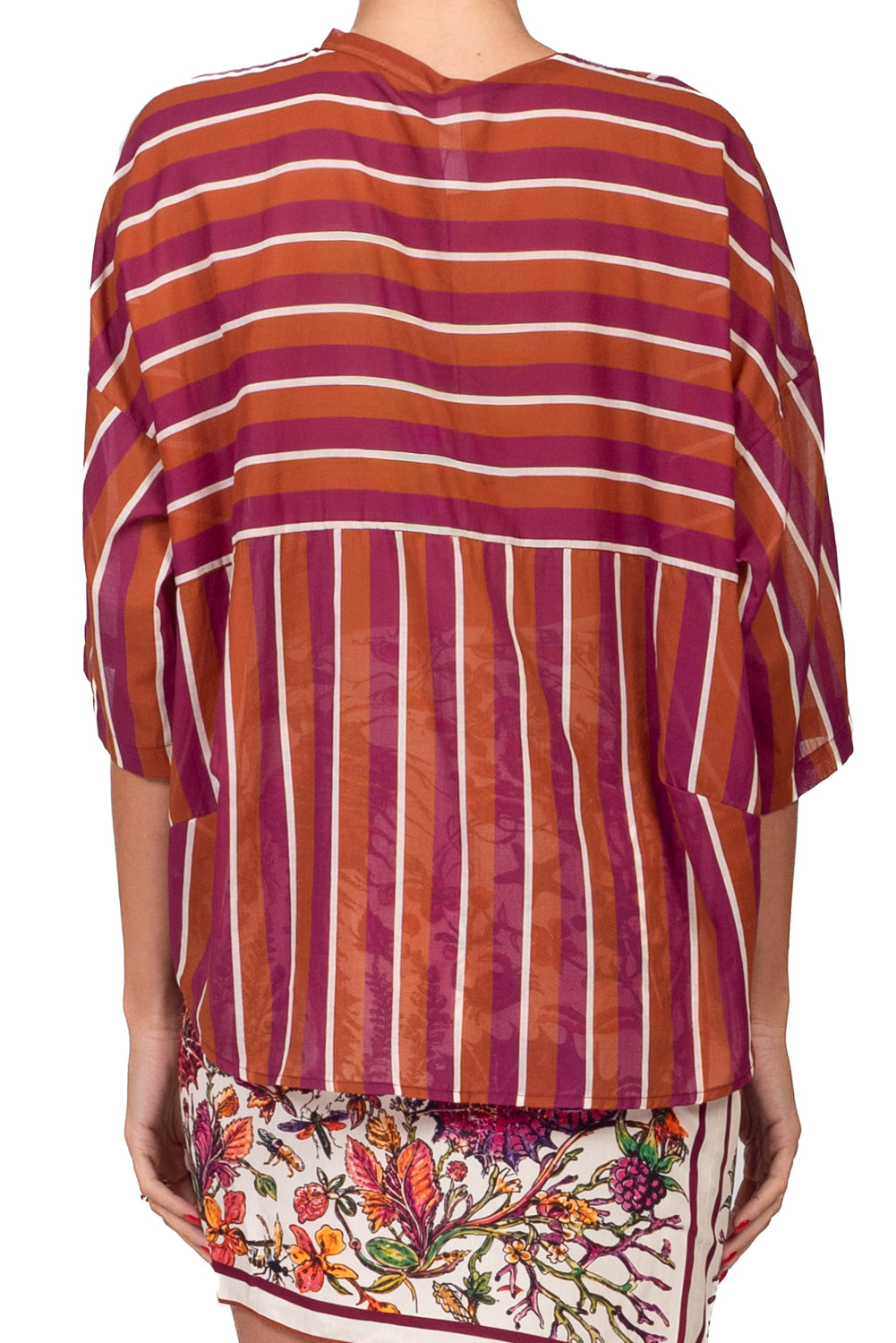 Tensione In - Camicia in mussola rigata Art. PE260537