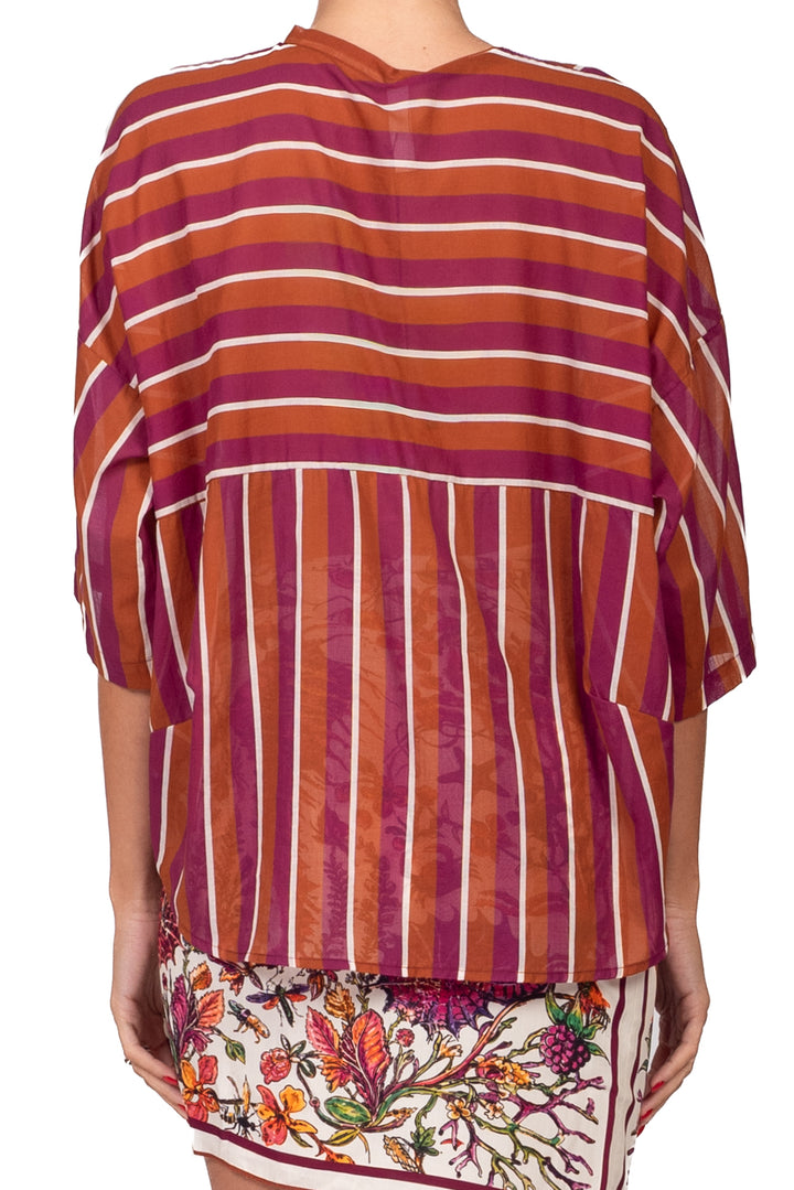 Tensione In - Camicia in mussola rigata Art. PE260537