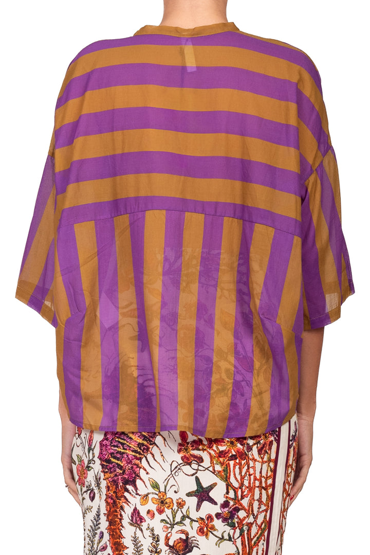 Tensione In - Camicia in mussola rigata Art. PE260525