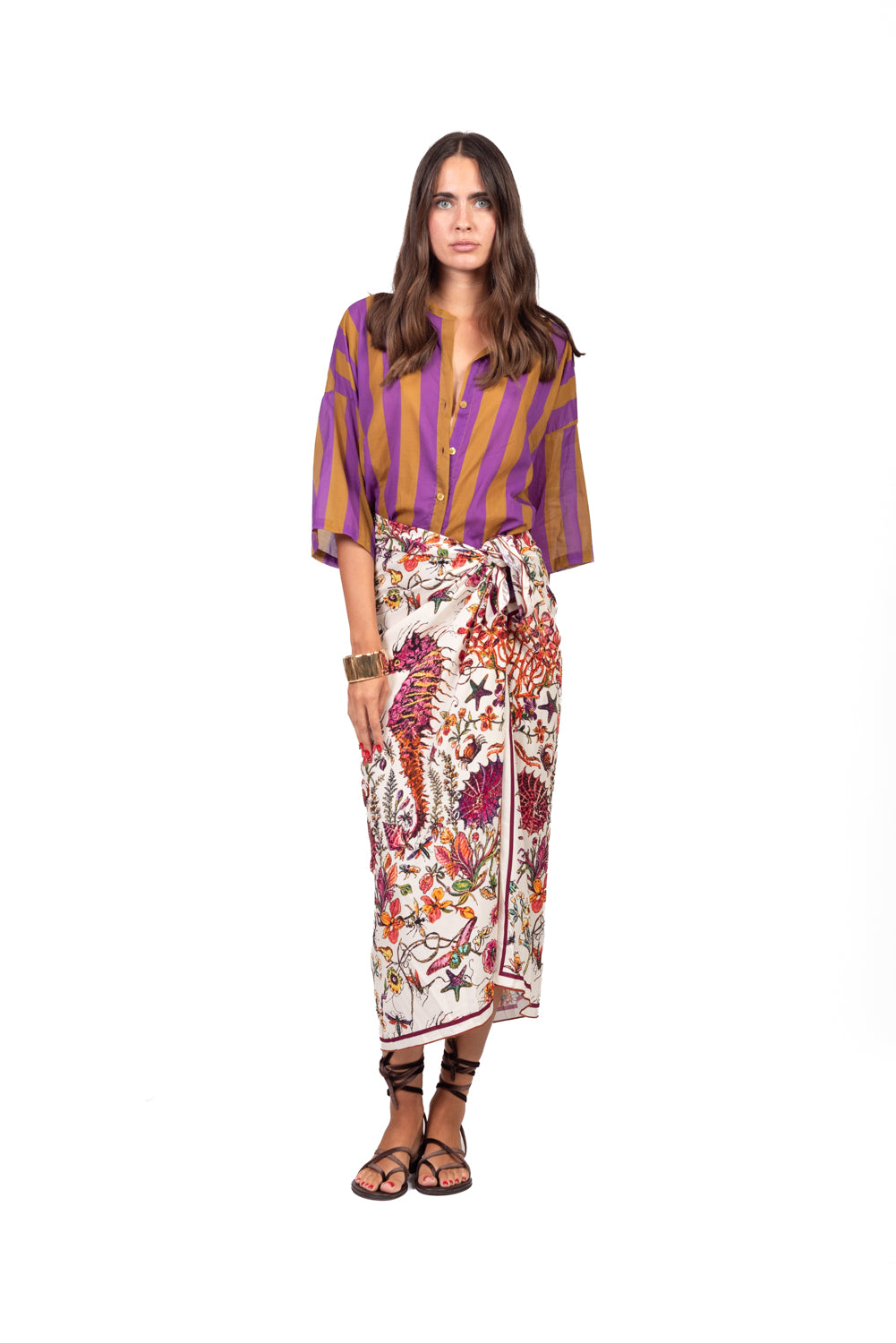 Tensione In - Camicia in mussola rigata Art. PE260525