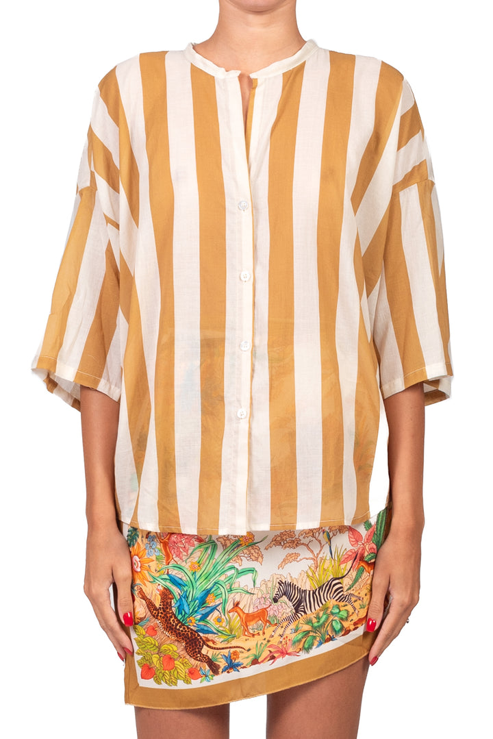 Tensione In - Camicia in mussola rigata Art. PE260525
