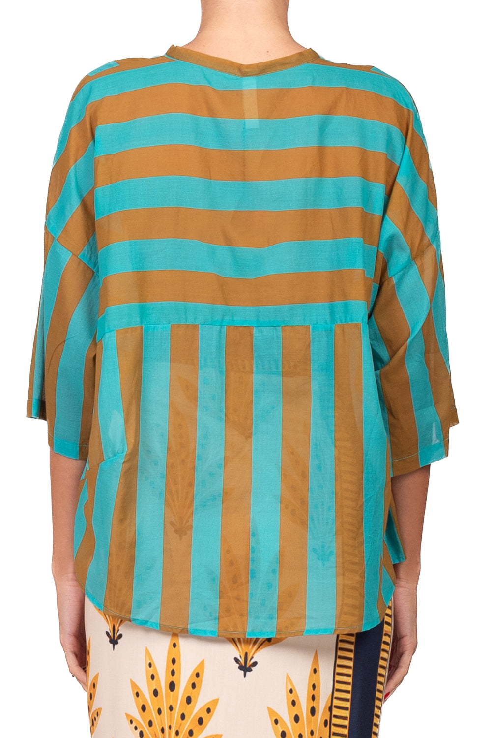 Tensione In - Camicia in mussola rigata Art. PE260525