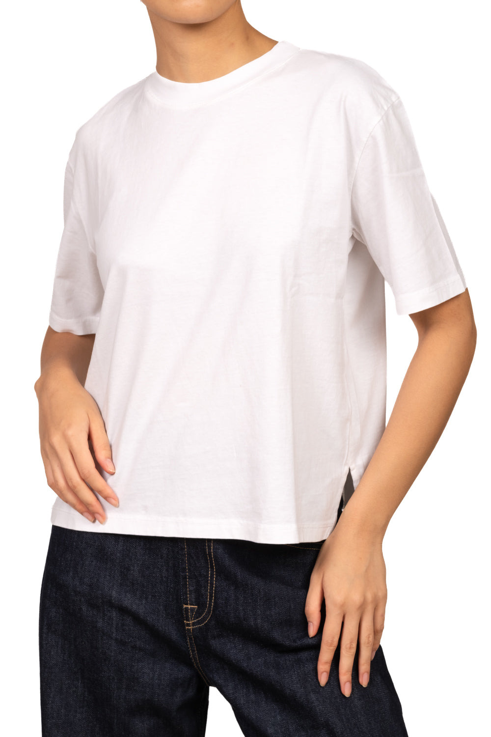Emunà - T- Shirt basica con spacchetti Art. 271M05