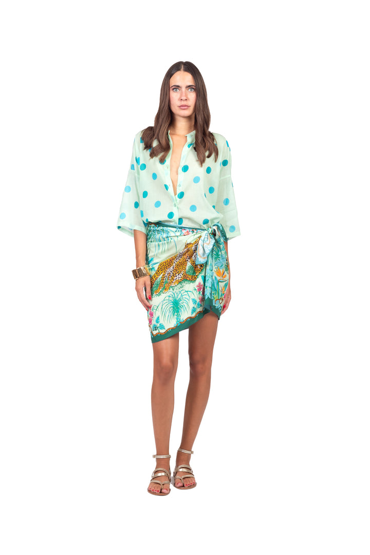 Tensione In - Gonna pareo midi stampa ghepardo Art. PE260527