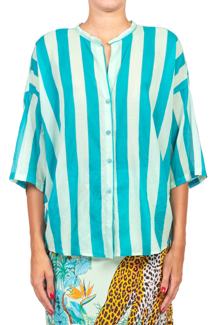 Tensione In - Camicia in mussola rigata Art. PE260525